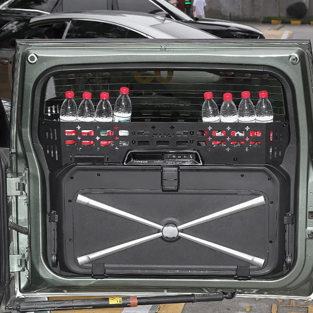 Modified Car Tailgate Storage Frame for Rox 01 Window Sill Fence Trunk Storage Frame Shelf Accessories