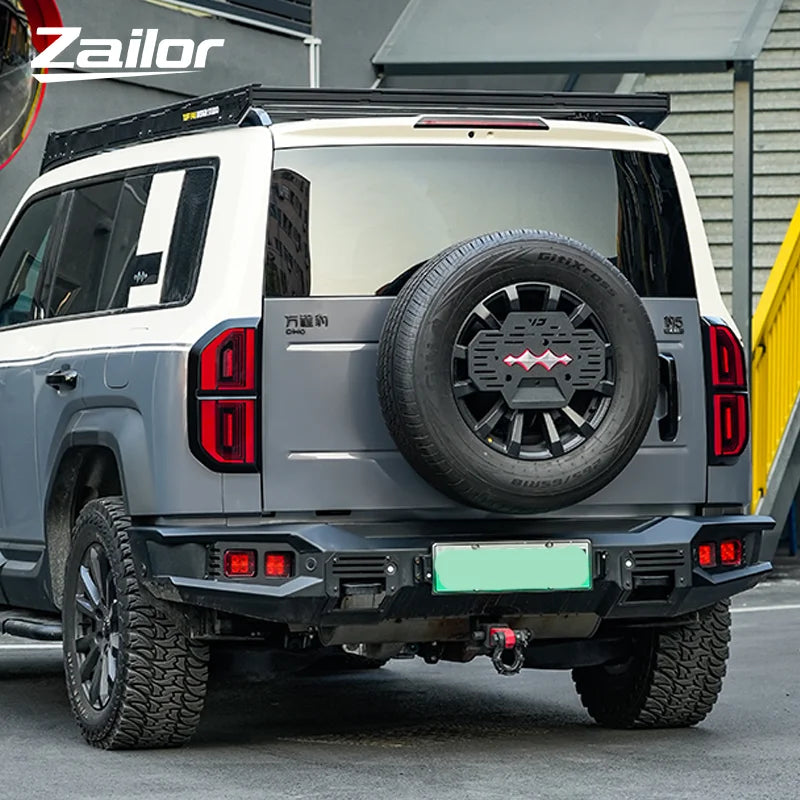 For BYD Leopard 5 Denza B5 Smoked Tail Light Cover Rear Light Protection Frame Decorative Cover Car Accessories