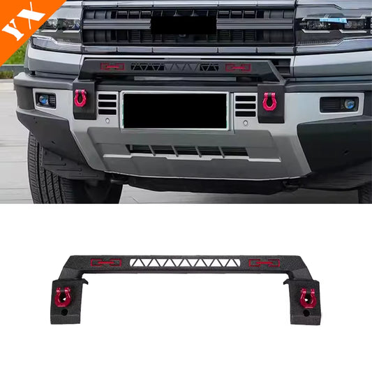 For BYD Leopard 5 Accessories Car Cowherd Fence Front Bumper Light Bracket Spotlights Searchlights Protective Bumper Off-Road