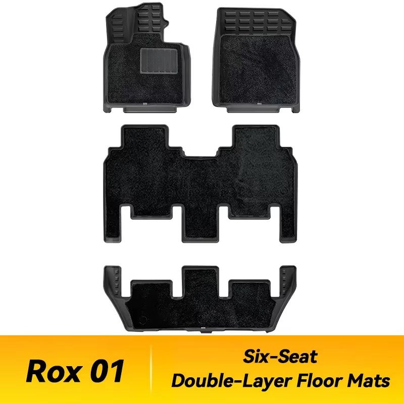 New for Rox 01 Polestones 6 Seats 2024 2025 Floor Mats Waterproof TPE Foot Mats Trunk Mats Pad Car Interior Accessories
