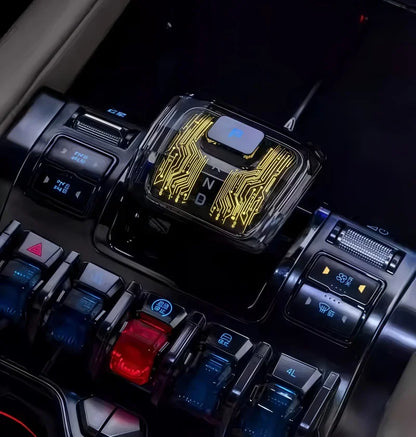 Luminous Crystal Gear Handle for BYD Leopard 5/8 (2024-2026) - Sci-Fi Central Control Accessory