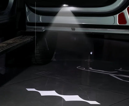 Auto Door Welcome Light Fit for BYD Leopard 8 Modified Auto HD Atmosphere Light Laser Ground Light Car Exterior Upgrade Parts