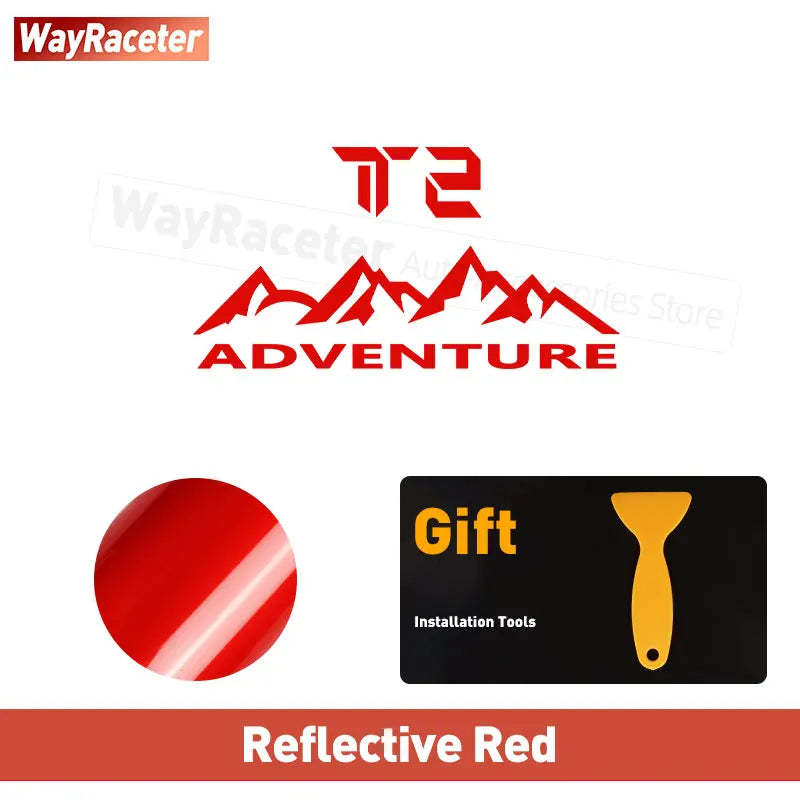 Transform Your Jetour Traveller T2 with Our Reflective Off-Road Mountain Adventure Tire Sticker - Perfect for 2023 & 2024!