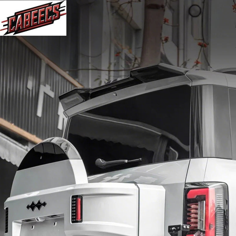 For BYD Leopard 8 MC Style Rear Roof Trunk Lid Modification Car Spoiler Tail Wing ABS Tuning Exterior Accessories Parts Wings