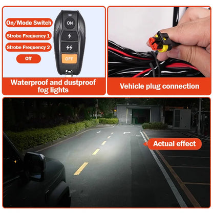 For BYD Leopard 5 Roof-Mounted LED Searchlight Roof-Mounted Auxiliary Lights Off-Road Modification Accessories