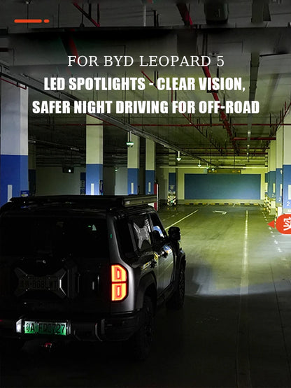 For BYD Leopard 5 Modified A-Pillar Spotlight Bracket Hood Auxiliary Light Antenna Base Mounting Kit