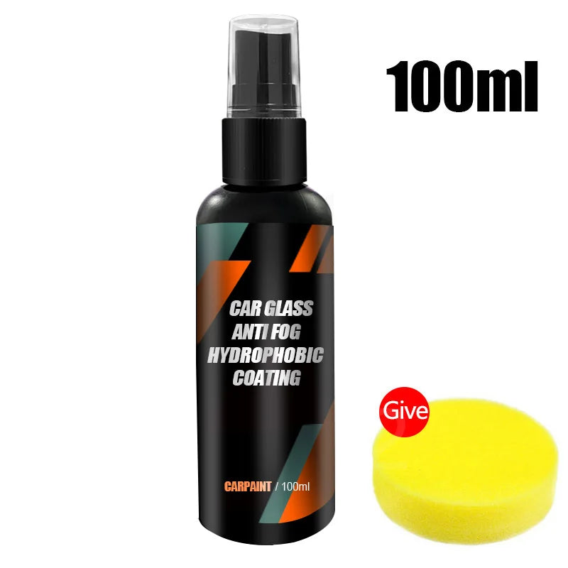Car Glass Anti-Rain Water Spray - Advanced Nano Coating Hydrophobic Waterproofing Agent for Enhanced Visibility and Safety