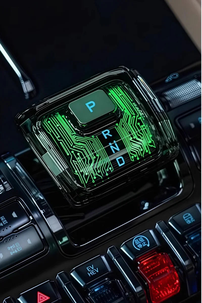 Luminous Crystal Gear Handle for BYD Leopard 5/8 (2024-2026) - Sci-Fi Central Control Accessory