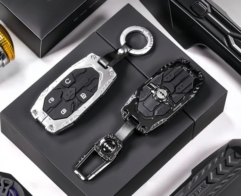 Car All-Inclusive Key Shell Fit for BYD Leopard 8 Leopard 5 Modified Auto Mecha Key Protective Cover Car Interior Upgrade Parts