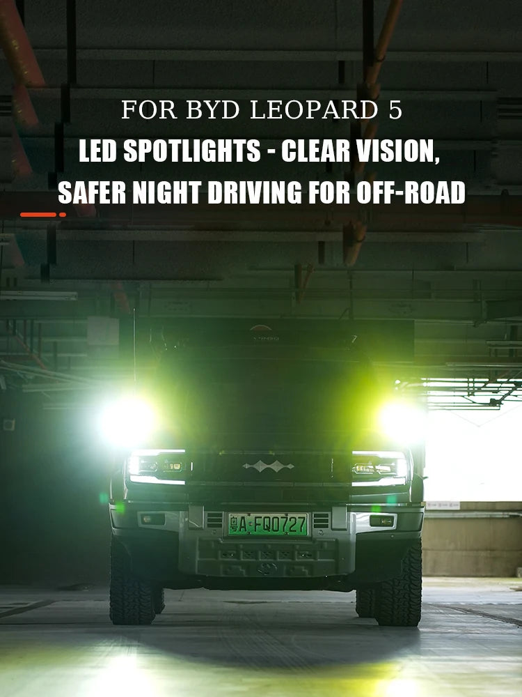 For BYD Leopard 5 Modified A-Pillar Spotlight Bracket Hood Auxiliary Light Antenna Base Mounting Kit