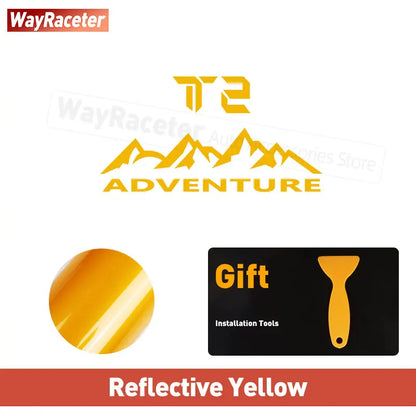 Transform Your Jetour Traveller T2 with Our Reflective Off-Road Mountain Adventure Tire Sticker - Perfect for 2023 & 2024!