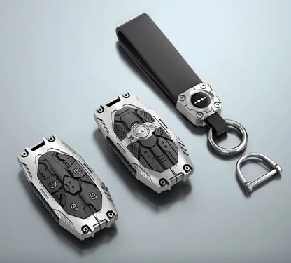 Car All-Inclusive Key Shell Fit for BYD Leopard 8 Leopard 5 Modified Auto Mecha Key Protective Cover Car Interior Upgrade Parts