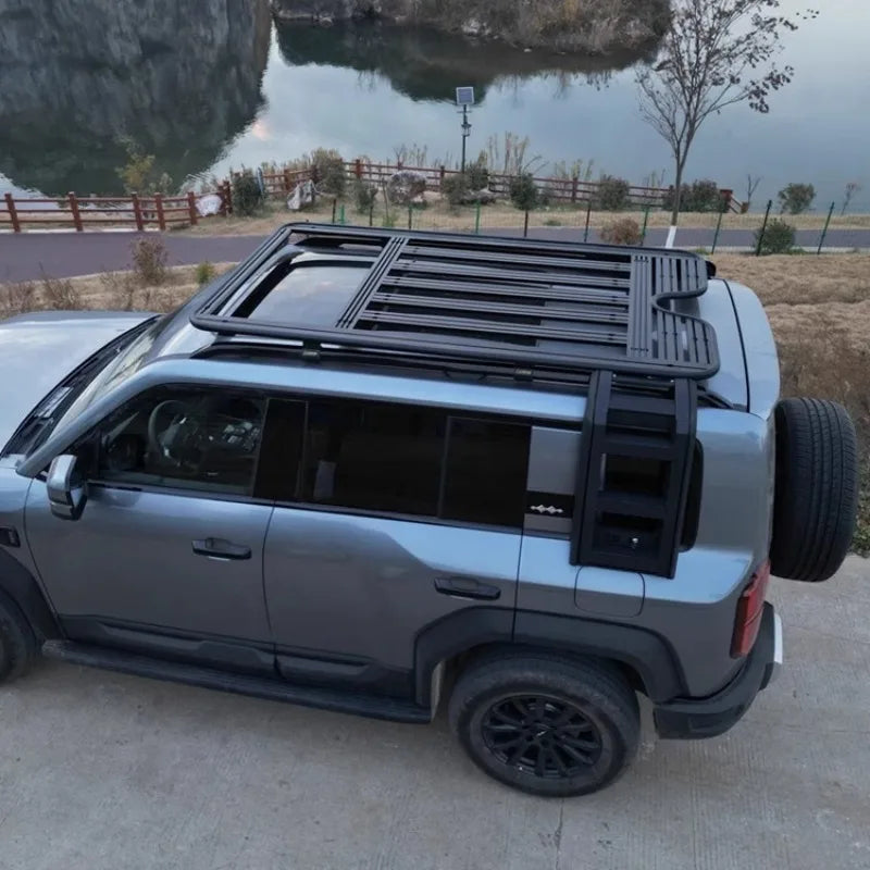 Car Side Ladder for BYD Leopard 5 Aluminum Alloy Rear Window Folding Ladder Frame Exterior Parts Automobiles