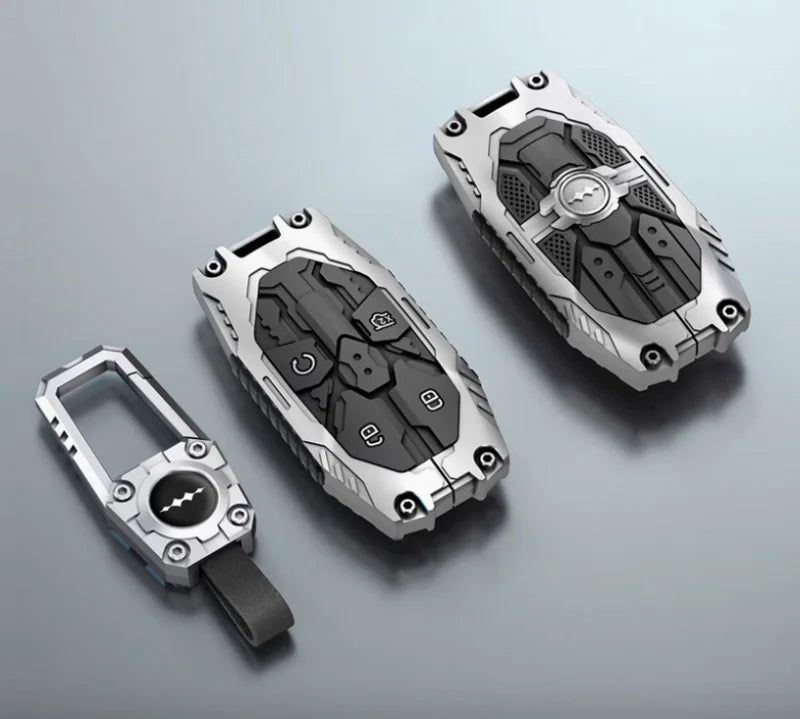 Car All-Inclusive Key Shell Fit for BYD Leopard 8 Leopard 5 Modified Auto Mecha Key Protective Cover Car Interior Upgrade Parts