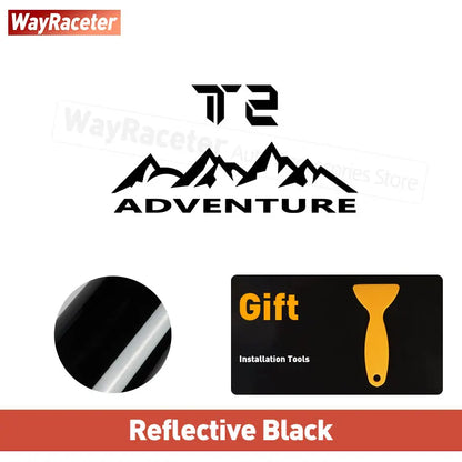Transform Your Jetour Traveller T2 with Our Reflective Off-Road Mountain Adventure Tire Sticker - Perfect for 2023 & 2024!
