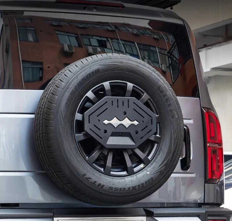 Car Spare Tire Armor Panel Fit for BYD Leopard 5 Car Tailgate Spare Tire Multi-Function Metal Expansion Bracket Upgrade Parts