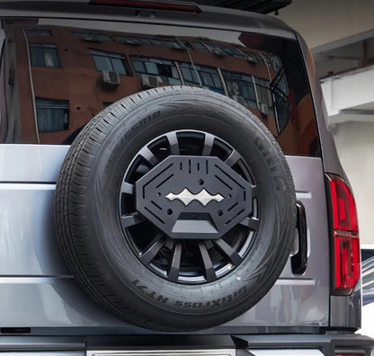 Car Spare Tire Armor Panel Fit for BYD Leopard 5 Car Tailgate Spare Tire Multi-Function Metal Expansion Bracket Upgrade Parts