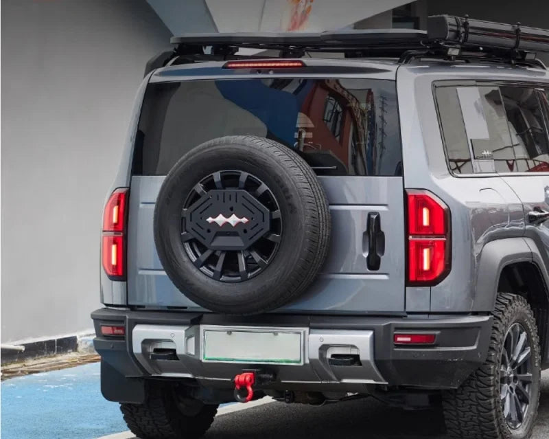 Car Spare Tire Armor Panel Fit for BYD Leopard 5 Car Tailgate Spare Tire Multi-Function Metal Expansion Bracket Upgrade Parts
