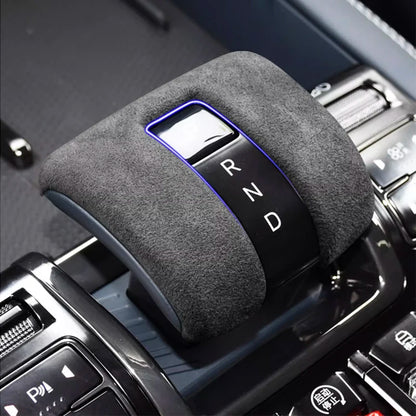 For BYD Equation Leopard 5/8 2024 2025 Suede Wrap ABS Interior Gear Shift Knob Cover Interior Accessories