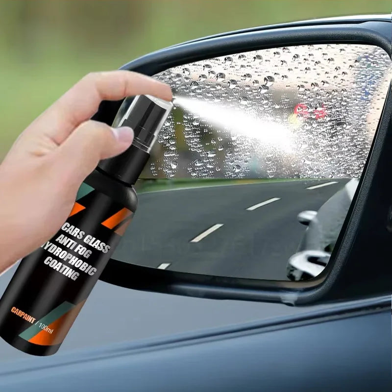 Car Glass Anti-Rain Water Spray - Advanced Nano Coating Hydrophobic Waterproofing Agent for Enhanced Visibility and Safety