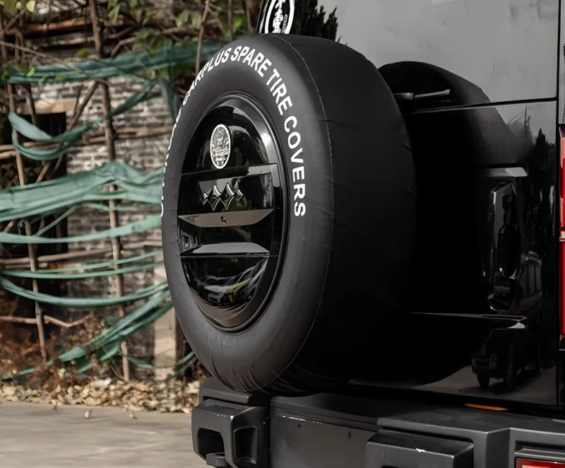 Car Tailgate Leather Spare Tire Protection Cover Fit for BYD Leopard 5 Auto Tailgate 18-Inch Spare Tire Cover Upgrade Parts