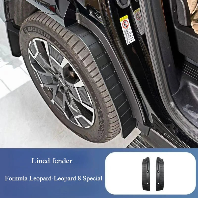 4 PCS Car Mud Flaps for Byd Leopard 8 2025 Accessories Auto Flap Splas Splash Guard Front Rear Fender Car Accessories Mudguards