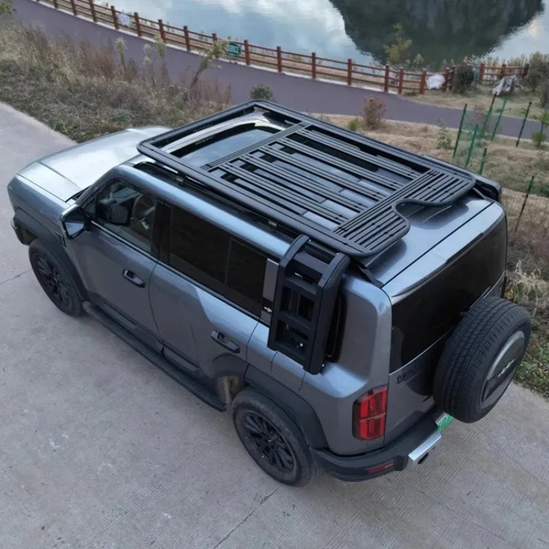 Car Side Ladder for BYD Leopard 5 Aluminum Alloy Rear Window Folding Ladder Frame Exterior Parts Automobiles