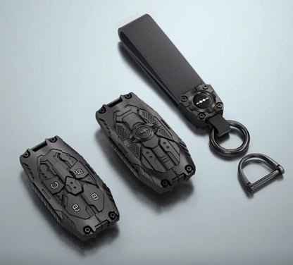 Car All-Inclusive Key Shell Fit for BYD Leopard 8 Leopard 5 Modified Auto Mecha Key Protective Cover Car Interior Upgrade Parts