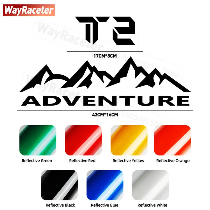 Transform Your Jetour Traveller T2 with Our Reflective Off-Road Mountain Adventure Tire Sticker - Perfect for 2023 & 2024!