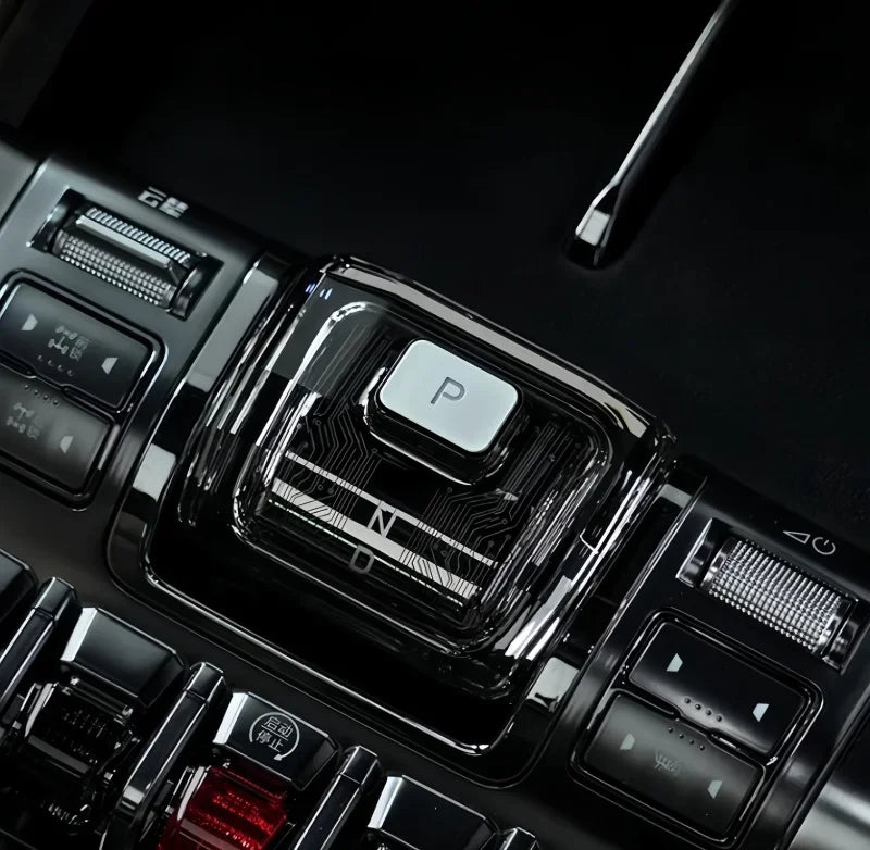 Luminous Crystal Gear Handle for BYD Leopard 5/8 (2024-2026) - Sci-Fi Central Control Accessory