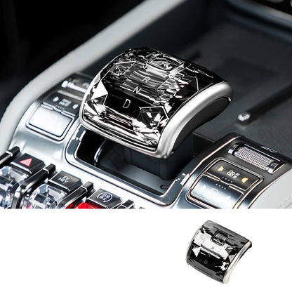 For Leopard 5 DENZA B5 Crystal Gear Lever Panel Shift Head Cover Center Console Interior Upgrade Car Accessories