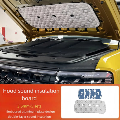 Car Hood Sound Anti-Vibration Plate Fit for BYD Leopard 5 Auto Engine Hood Double-Layer Sound Insulation Cotton Upgrade Parts