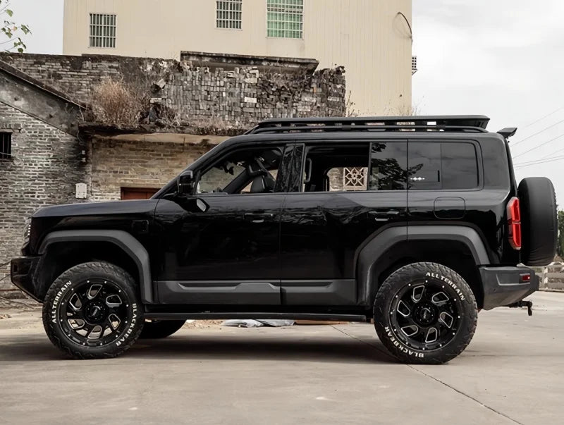 Car Tailgate Leather Spare Tire Protection Cover Fit for BYD Leopard 5 Auto Tailgate 18-Inch Spare Tire Cover Upgrade Parts