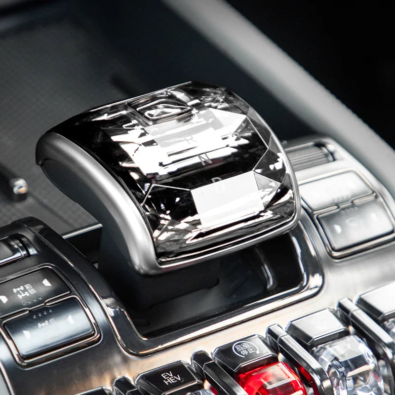 For Leopard 5 DENZA B5 Crystal Gear Lever Panel Shift Head Cover Center Console Interior Upgrade Car Accessories