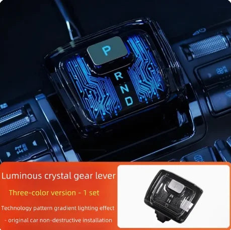 Luminous Crystal Gear Handle for BYD Leopard 5/8 (2024-2026) - Sci-Fi Central Control Accessory
