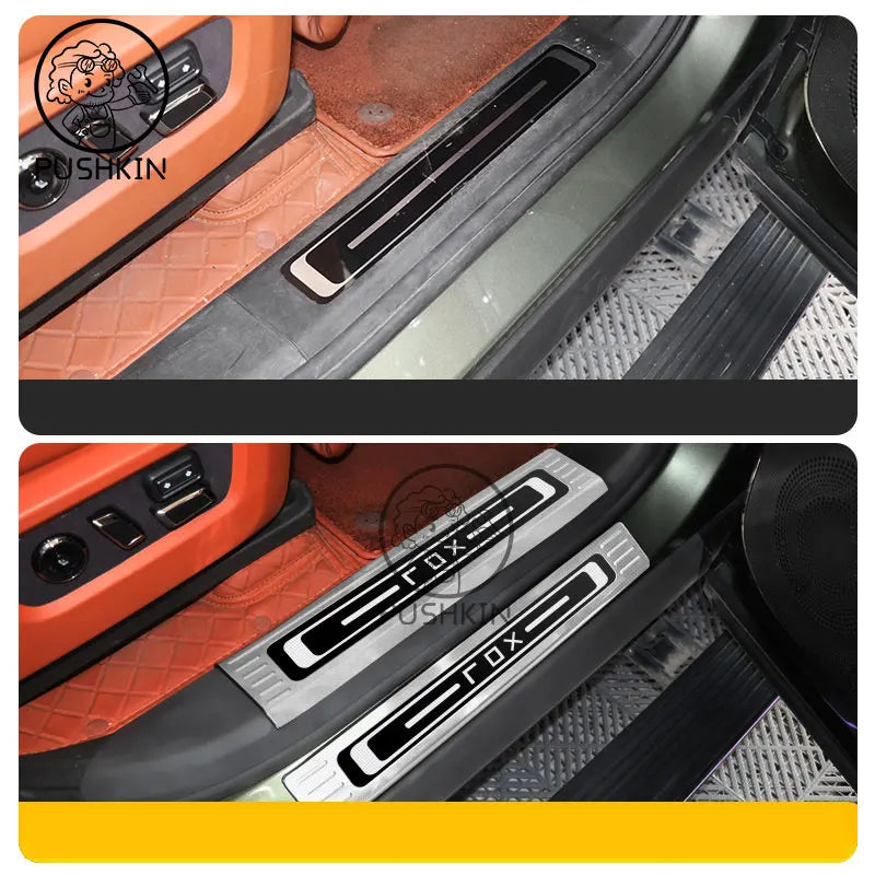 Stainless Steel Door Sill Guards for Rox 01 2025 2026 Custom Welcome Pedal Anti-Scratch Trunk Scuff Plate Accessory