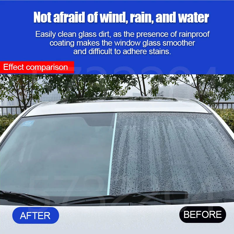 Car Glass Anti-Rain Water Spray - Advanced Nano Coating Hydrophobic Waterproofing Agent for Enhanced Visibility and Safety