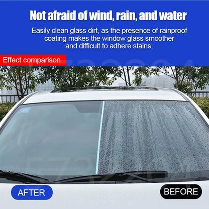 Car Glass Anti-Rain Water Spray - Advanced Nano Coating Hydrophobic Waterproofing Agent for Enhanced Visibility and Safety