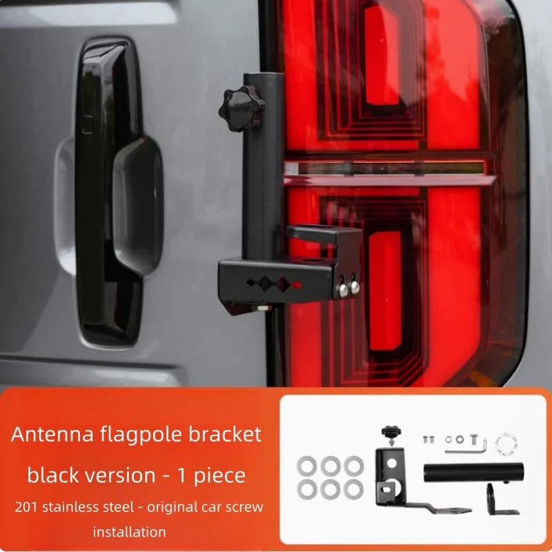 Car Tailgate Antenna Bracket Fit for BYD Leopard 5 Car Tailgate Flagpole Rack Dual-Use Base Auto Off-Road Upgrade Parts