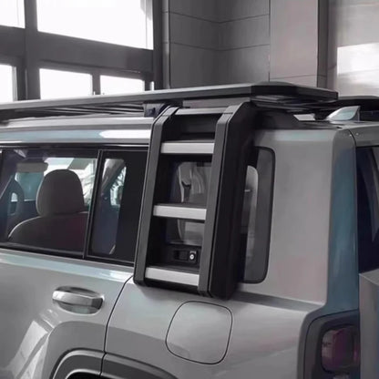 Car Side Ladder for BYD Leopard 5 Aluminum Alloy Rear Window Folding Ladder Frame Exterior Parts Automobiles