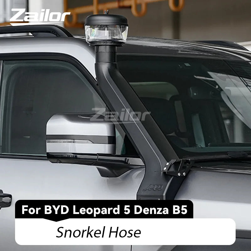 For BYD Leopard 5 Denza B5 Snorkel Hose Water Fording Device Hose High-Position Air Intake Desert Sand Cup Car Accessories