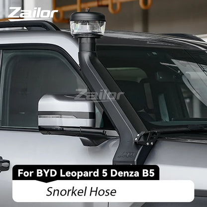 For BYD Leopard 5 Denza B5 Snorkel Hose Water Fording Device Hose High-Position Air Intake Desert Sand Cup Car Accessories