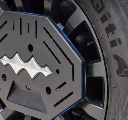 Car Spare Tire Armor Panel Fit for BYD Leopard 5 Car Tailgate Spare Tire Multi-Function Metal Expansion Bracket Upgrade Parts