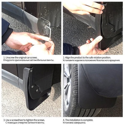 Premium Mudflaps Fender for Jetour T2 T1 (2023-2024) - 4Pcs Splash Guards for Front & Rear Wheels - Essential Car Accessories