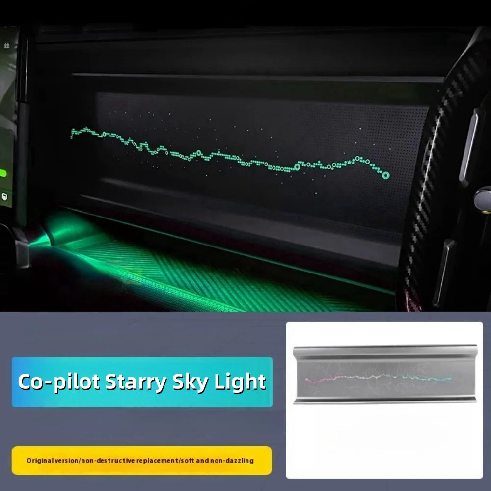Transform Your Chery Jetour Traveller T2 (2023-2024) with Stunning 64-Color Starry Sky Ambient Light Panel - Perfect Co-Pilot Accessory!