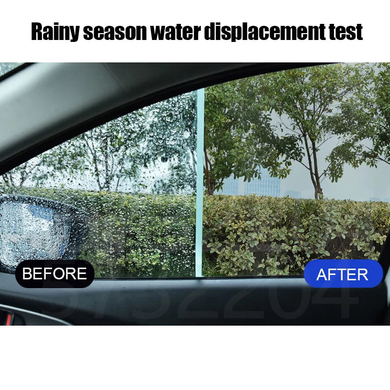 Car Glass Anti-Rain Water Spray - Advanced Nano Coating Hydrophobic Waterproofing Agent for Enhanced Visibility and Safety