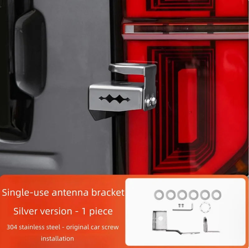 Car Tailgate Antenna Bracket Fit for BYD Leopard 5 Car Tailgate Flagpole Rack Dual-Use Base Auto Off-Road Upgrade Parts