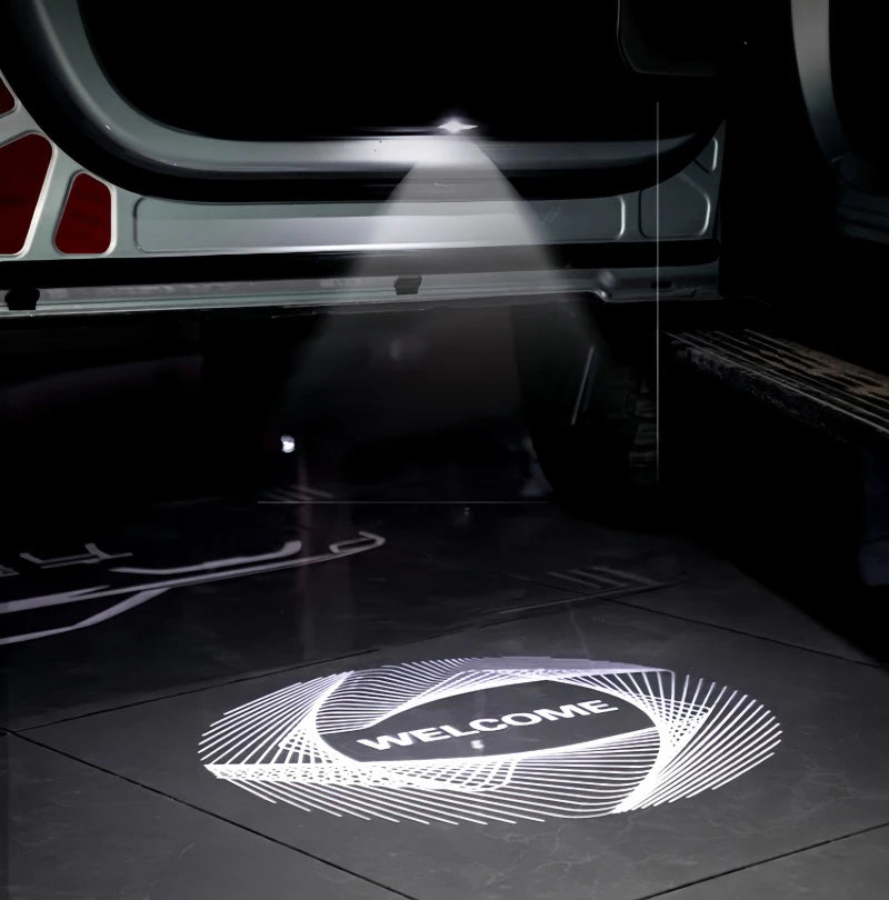 Auto Door Welcome Light Fit for BYD Leopard 8 Modified Auto HD Atmosphere Light Laser Ground Light Car Exterior Upgrade Parts