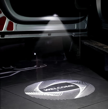 Auto Door Welcome Light Fit for BYD Leopard 8 Modified Auto HD Atmosphere Light Laser Ground Light Car Exterior Upgrade Parts