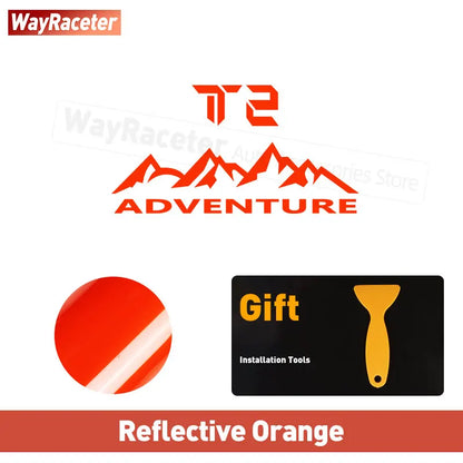 Transform Your Jetour Traveller T2 with Our Reflective Off-Road Mountain Adventure Tire Sticker - Perfect for 2023 & 2024!